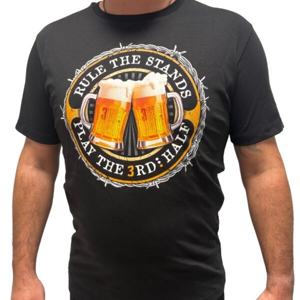 3rd Half Rule The Stands black t-shirt barbed wire edition